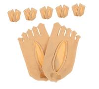 Garneck 6 paires Chaussettes Invisible à Orteils Séparés Ultra Basses Antidérapantes pour Femme Doigts Confortables pour Correction de Hallux Valgus et Usage Quotidien
