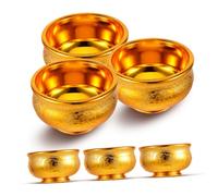 Garneck 6 Pièces Coupes Plastique pour Offrandes et Décoration Intérieur Récipients pour Eau Richesse et