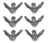 Garneck 6 Pièces Outils de cuisson en fonte ustensiles de cuisine en fonte ornements étang Black