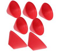 Garneck 6 pièces Ouvre Bocal Silicone Antidérapant Multifonction pour Mains Faibles et Personnes Âgées de Manchons Réutilisables Caoutchouc pour de Bocaux et Bouteilles
