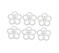 Garneck 6 pièces Support Œufs Résistant Chaleur pour Cuisson Vapeur Étagère Multifonction Compacte et Légère Adapté pour Pots Santé Restaurants et Services de Restauration