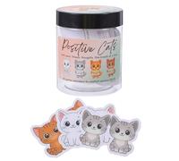 Garneck 60 Cartes D'affirmation Motivantes pour Femmes Motifs Chats - Cartes de Pensée Positive et Encouragement Quotidien - Coffret 60 Pièces pour Présent Inspiration et