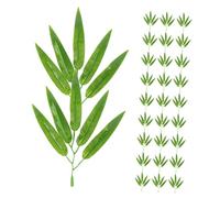 Garneck 60pièces Bambou Simulées Vertes Et Solide pour Bricolage Et Décorations De Fête