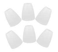 Garneck 6pièces Abat-jours Plastique Pour Lampes De Table Abat-jour Plat Décoratif Pour Chandelier Et Lampes De Nuit Couvert De Lumière Pour Chambre Et Salon