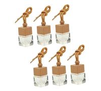 Garneck 6Pièces Bouteilles de Parfum Suspendues Transparent Diffuseur Rechargeable pour Bureau et Maison Accessoire Élégant pour Ambiance Rafraîchissante