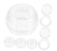 Garneck 6pièces Cache-boutons Cuisinière Transparent Protecteur Sécurité Garçon Fille Couvre-boutons Ronds Pour Cuisinière Lave-linge Protection Anti-accident Simple à Installer Jeu