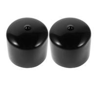 Garneck 8 Pièces Bouchon Protecteur de Roulement Couvercle de Graisse 50mm en Caoutchouc Noir, Anti-poussière et Résistant aux Intempéries pour Moyeux de Roue, Remorques et Usage