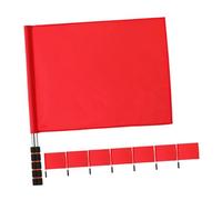 Garneck 8 Pièces drapeau de signalisation ensemble de drapeaux drapeau d'arbitre de football drapeau arbitre rouge drapeaux à main drapeaux d'arbitre drapeau de la main Acier inoxydable