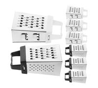 Garneck 8 Pièces Râpe à Fromage Mini Acier Inoxydable Râpeuse Multifonction Faces pour Légumes Fromage Ail et Carottes Outil de Cuisine Compact et Portable