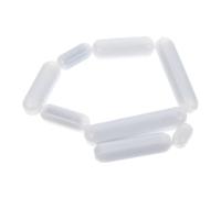 Garneck 8pcs Tiges de Mélange Cylindriques Blanches en Ptfe Agitateurs Magnétiques Chimiquement Inertes Réduisant Friction pour Laboratoire Biologique Recherche
