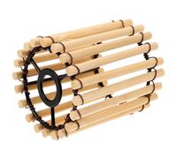 Garneck Abat-jour En Bambou Style Chinois, Abat-jour Tambour Artisanal Pour Plafonnier, Cache-lampe Léger En Papier, Ambiance Chaleureuse Pour Intérieur