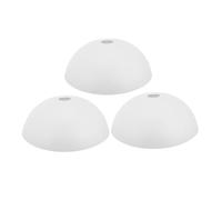 Garneck Abat-jour en Plastique Blanc Champignon 3pcs pour Lampe E27, Installation Facile, Diffusion Lumineuse, Décoration Maison Simple et Moderne