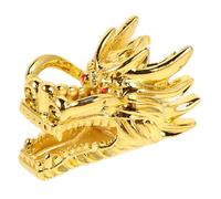 Garneck Accessoires pour règles Xunlong pièce pour Cannes à plongée tête de Dragon pour Baguettes de radiesthésie Partie Cannes de Chasse au trésor Outil de radiesthésie Métal Doré