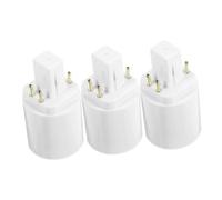 Garneck Adaptateur De Douille De Lampe G24q Vers E27 3 Pièces Installation Facile Résistant à La Chaleur Compatible Pour Ampoules Led Utilisation Résidentielle Et Commerciale