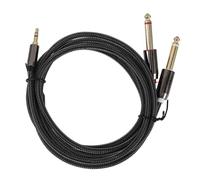 Garneck Adaptateur Jack Pour Guitare Audio Câbles Jack Stéréo Câble De Guitare Câble D'Enceinte Adaptateur Double Câble Av Cordon Répartiteur De Microphone Équilibré Câble De