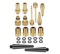 Garneck Adaptateur Pompe Voiture Kit de Conversion Valve Aiguille de Gonflage Ensemble d'Embouts pour Pompe à Pied Buse pour Ballon Matelas Gonflable Jouets Accessoires de Gonflage Polyvalents 1 Pièce