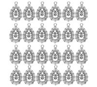 Garneck Alliage Argenté Pendentif Bijoux 30 Pièces Toile D’araignée | Charme Soi-même, Métal Creux à Texture Bosselée, Style Réaliste et Cartoon, Usage Artisanal