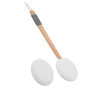 Garneck Applicateur de Crème Brosse pour Lotion Corporelle Blanche en Bois et Eva, Couverture Complète du Dos, Nettoyage Facile, Léger, pour Soins du Corps et Voyages, pour Seniors