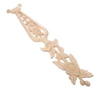 Garneck Applique Murale en Bois Sculpté Forme Vase Beige, Design Vertical Gain de Place Effet Dimensionnel, Compatible pour Cadres de Lit et Décor D'entrée