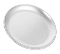 Garneck Assiette Ronde Vintage en Acier Inoxydable pour Buffet et Dessert | Surface Lisse, Résistante à L’usure Chocs, pour Petites Entrées, Fêtes D’anniversaire, Thèmes