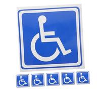 Garneck Autocollants Adhésifs Bleu pour Fauteuil Roulant, 6 Feuilles Résistantes Décollage, Faciles à Installer pour Voiture, Intérieur et Extérieur Vitre