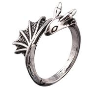 Garneck Bague Dragon Homme Acier Titane Bague Ouverte pour Doigts Bijou sans Fermeture