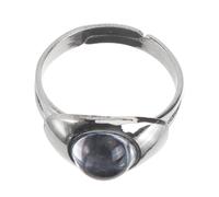 Garneck Bague Femme Chic Ajustable Inoxydable Anneau Mood Ring Changeant de Couleur Selon Température Accessoire Délicat pour Femmes Style Simple et Résistant pour Fêtes et Usage Quotidien
