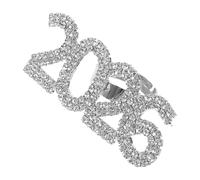 Garneck Bague Ouverte Réglable pour Femmes Anneau Numérique Vintage avec Cristaux Élégants Punk et Délicat pour Doigt Accessoire de Fête Mode