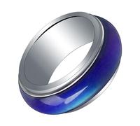 Garneck Bague Thermochromique pour Femmes et Garçon Fille Anneau Changement de Couleur Selon Température Mode pour Cadeau Anniversaire
