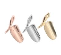 Garneck Bagues à Ongles en Alliage 3pcs pour Manucure DIY et Allongement des Doigts, Accessoires pour Femmes, pour Fêtes et Cosplay