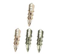 Garneck Bagues Créatives en Alliage Flexibles pour Articulations, Lot de 4 Pièces Doré et Bronze, Fines et Décoratives, pour Femmes, Festivals et Look Bohème, Taille Ajustable