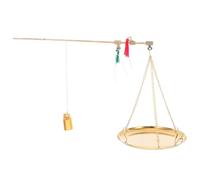 Garneck Balance Chinoise Portable Précision pour Médicaments et Cuisine Mini Balance Manuelle Traditionnelle pour Pesée Dherbes et Ingrédients Compacte et pour Usage