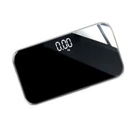 Garneck Balance Pèse-Personne Numérique Rechargeable Plateau Miroir 25X14 CM Pèse-Personne Électronique Portable de Précision pour Usage Domestique et Voyage