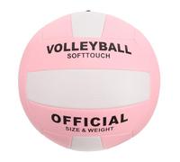 Garneck Ballon D'entraînement Gonflable en PU Rose pour Volley-Ball Intérieur, Précision et Durabilité Supérieures, pour Entraînement Sportif en Salle