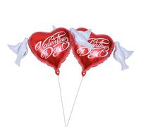 Garneck Ballons en Aluminium de Cœur Rouge 38 Pouces 2 Pièces pour Décoration Romantique Intérieure et Extérieure Saint-valentin Mariage Photo Fond