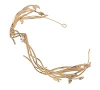 Garneck Bandeau de Mariage Coiffe Frontale avec Cristaux Étincelants en Alliage Or Élégante et Confortable lors de Photoshoot et Cérémonie pour Mariée