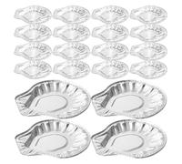 Garneck Barquettes à Huîtres Jetables en Aluminium Mini Moules de Coquille 100 Pièces Plats à Four pour Cuisson et Service de Fruits de Mer Adaptés Barbecue et Présentation Apéritif