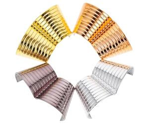 Garneck Barrette Élastique Design Unique 4pcs en Plastique pour Queue de Cheval Facile à Utiliser, Gain de Temps, Accessoire Cheveux Femme pour Sorties et Shopping