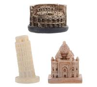 Garneck Bâtiments Miniatures Célèbres en Résine, Lot Décoratif Réaliste