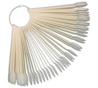 Garneck Bâtonnets pour Ongles 50 Pièces Capsules de Vernis Lisses, Nuancier d'Entraînement pour Nail Art, Accessoires Manucure Adaptés aux Professionnels et Amateurs