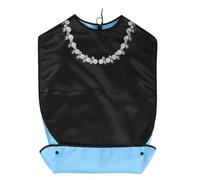 Garneck Bavoir Imperméable pour Adultes Âgés 86 X 46 CM Lavable et Léger Protection Repas pour Seniors et Aidants pour Repas à Domicile Rééducation et Voyage Motif Perles Élégantes