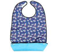 Garneck Bavoir pour Adulte Imperméable en Polyester Léger Taille Unique Ajustable Bande Adhésive Bavoir Lavable et Réutilisable pour Senior Protection Repas Pratique et Portable