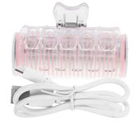 Garneck Bigoudi USB Rechargeable pour Frange, Rouleau Chauffant Automatique Rose, Accessoire Coiffure Portable pour Boucler Cheveux Fins et Moyens, Outil Professionnel sans Fil, Rapide