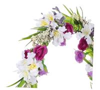 Garneck Bohemian Flower Crown Floral Headpiece For Women Lightweight Comfortable Wedding Bridal Hair Accessory For Beach Vacation Festival And Photo Props