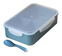 Garneck Boîte à Bento 4 Compartiments en PP Couvercle Hermétique | Format Compact, Nettoyage Facile, pour Déjeuner et Dîner, Équilibre des Portions, Usage Garçon et Filles