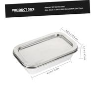 Garneck Boîte à Beurre Acier Inoxydable avec Couvercle Résistance Haute et Basse Température Boîte Alimentaire Multifonctionnelle pour Cuisine et Restauration Capacité Rangement et
