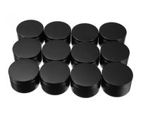 Garneck Boîte à Bougies en Métal Couvercle Hermétique Lot de 12 Pots Ronds 50 ML pour Aromathérapie et Rangement de Pièces de Monnaie