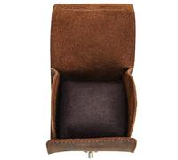 Garneck Boîte à Montre Portable Café Organisateur de Voyage pour Montres Étui de Rangement Design Classique et Durable pour Hommes et Femmes Optimale Rayures pour Déplacements