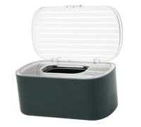 Garneck Boîte à Mouchoirs Design avec Joint Étanche et Ressort Intégré Rangement Anti-poussière pour Serviettes Papier Stockage Pratique pour Maison Bureau et Hôtel Vert Foncé Doré