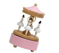 Garneck Boîte à Musique Ballerine Figurine Rotative Artisanale pour Décoration Bureau et Étagère Cadeau Élégant pour Amatrices de Ballet